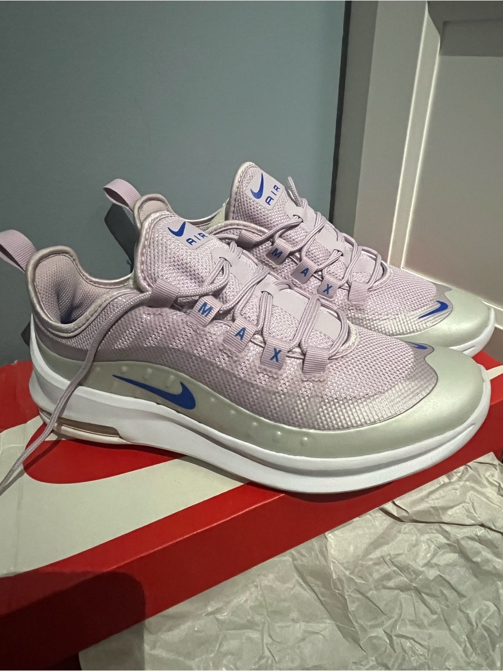 Nike Air Max Axis Iced Lilac Photon Dust GS Grade School Running Shoes